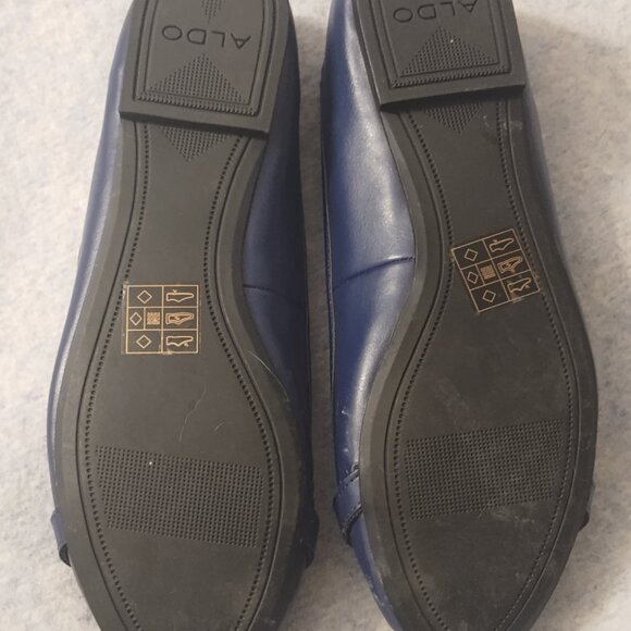Aldo Navy Ballet Flat Shoes, Size 8.5 - Picture 2 of 4